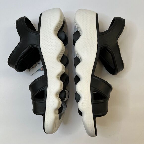 Skechers Foamies Size 9 Women Black Massage Fit Machine Washable Comfort Sandals - Picture 4 of 10